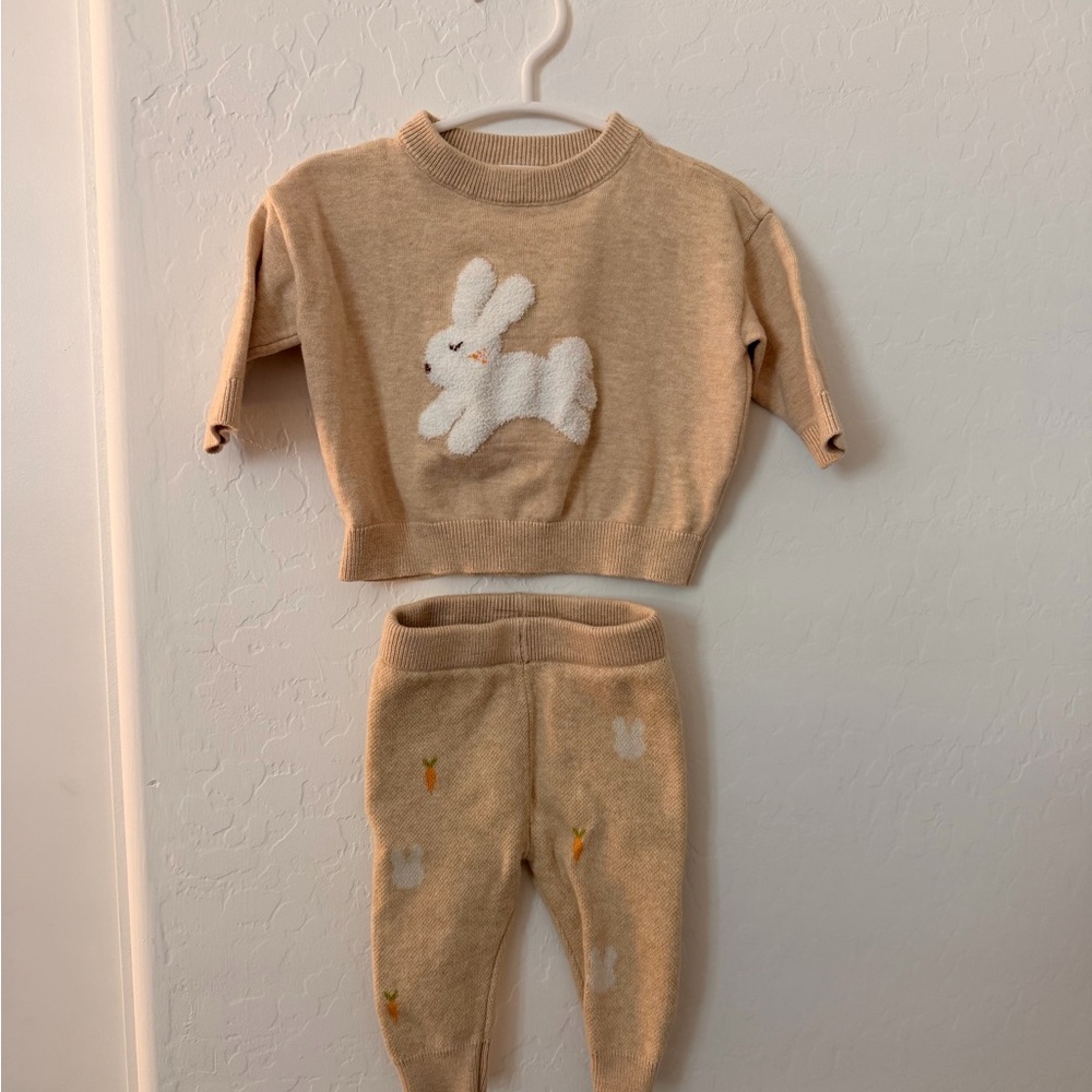 Cat & Jack Tan Bunny Kids Matching Set